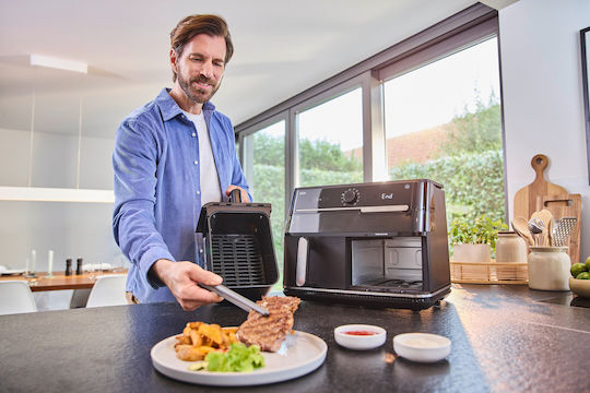 Braun Air Fryer με Διπλό Αποσπώμενο Κάδο 10lt Μαύρο TD5073