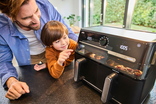 Braun Air Fryer με Διπλό Αποσπώμενο Κάδο 10lt Μαύρο TD5073