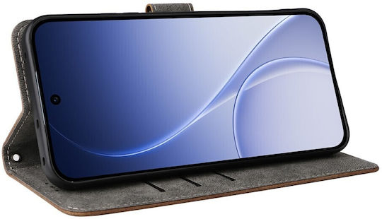 Brush Magnetic Wallet Brown (Oppo Reno15 F)