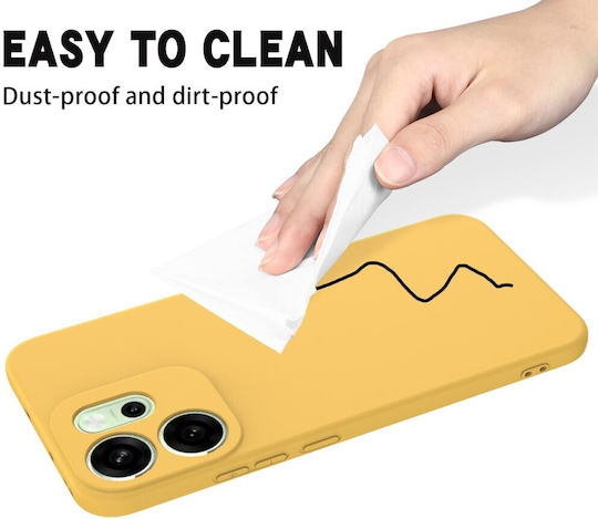 Solid Color Silicone Back Cover Yellow (Oppo Reno15 Pro 5g)