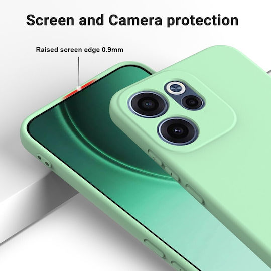 Solid Color Silicone Green Back Cover (Oppo Reno15 F)