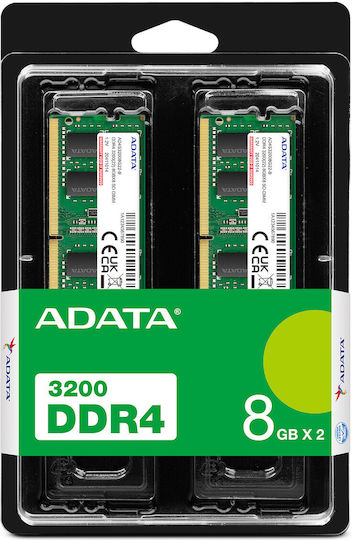 Adata DDR4 16GB RAM με 2x8GB Modules για Laptop
