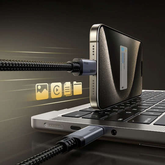 Ugreen USB 4 Video Cable USB-C male - USB-C 240W PD Μαύρο 1m 65383