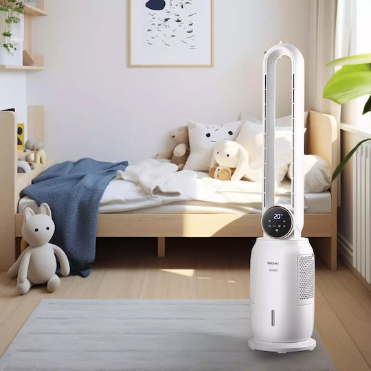 Webber Bladeless Fan 65W with Remote Control White