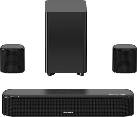 Ultimea Aura A50 Pro Soundbar 5.1 Bluetooth and HDMI with Remote Control