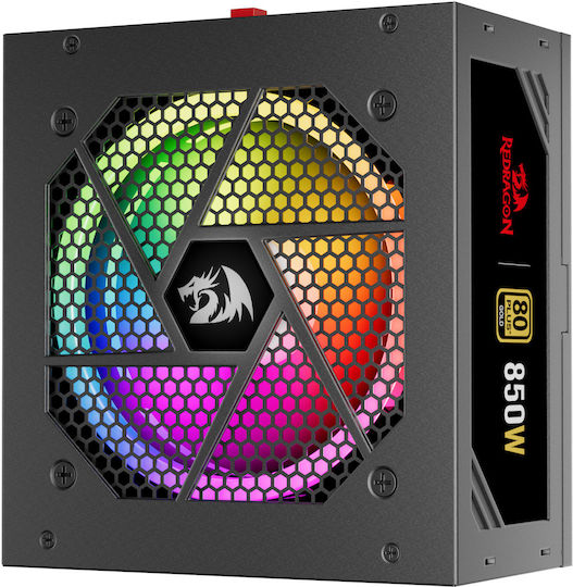 Redragon 850W Μαύρο Τροφοδοτικό Υπολογιστή Full Modular 80 Plus Gold (GC-PS007-1-V2)