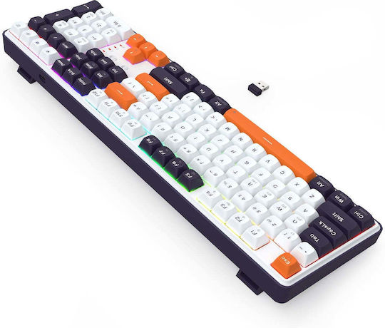Redragon K689WBO-RGB-PRO Drahtlos Gaming Mechanische Tastatur 75% mit RGB-Beleuchtung (Englisch US) Wyvern