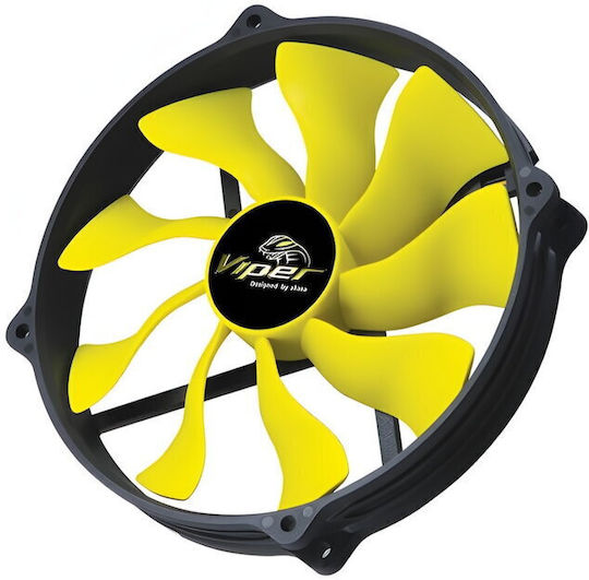 Akasa Viper R Fan Case Fan 140mm (1600rpm / 109.55cfm) Χωρίς Led Φωτισμό και Σύνδεση 4-Pin PWM