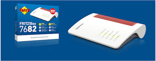 AVM FRITZ!Box 7682 Wireless VDSL2 Modem Router Wi‑Fi 7 with 2 Ports