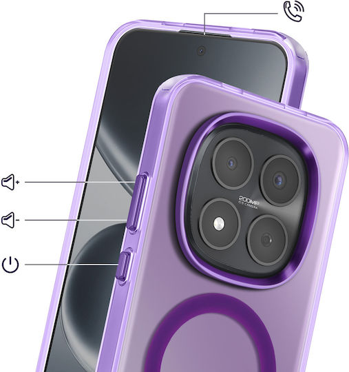 Avizar Case Redmi Note 15 Pro 5g Reinforced Magsafe Accessories Compatible Purple