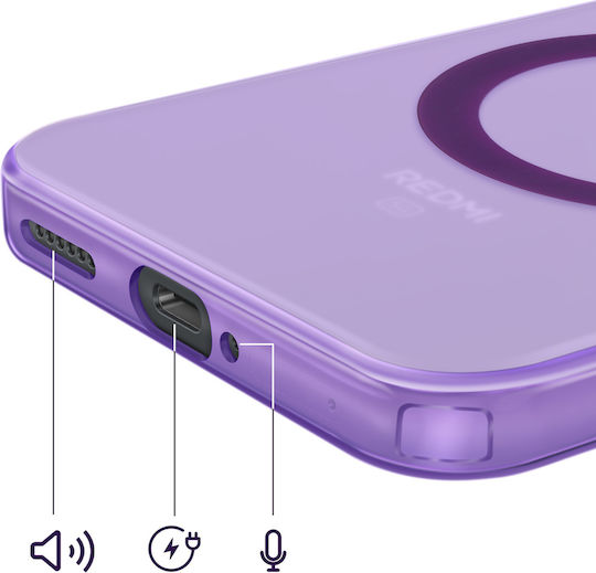 Avizar Case Redmi Note 15 Pro 5g Reinforced Magsafe Accessories Compatible Purple