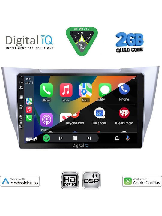 Digital IQ Car Audio System for Lexus RX300 2003-2008 Bluetooth USB WiFi GPS Apple CarPlay Android Auto with 10" Touch Screen