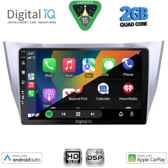 Digital IQ Ηχοσύστημα Αυτοκινήτου για Lexus RX300 2003-2008 (Bluetooth/USB/WiFi/GPS/Apple-Carplay/Android-Auto) με Οθόνη Αφής 10"