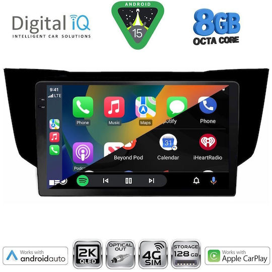 Digital IQ Ηχοσύστημα Αυτοκινήτου για Lexus RX300 2003-2008 (Bluetooth/USB/WiFi/GPS/Apple-Carplay/Android-Auto) με Οθόνη Αφής 9"