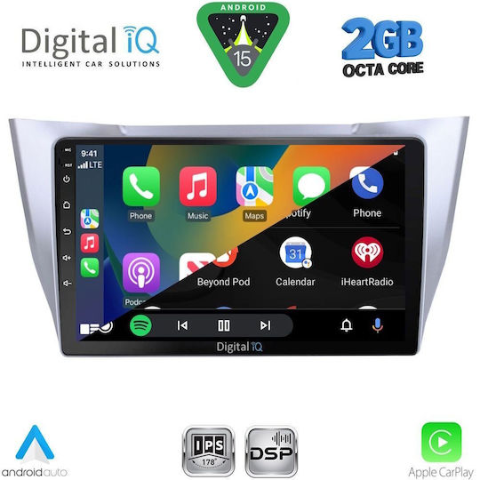 Digital IQ Ηχοσύστημα Αυτοκινήτου για Lexus RX300 2003-2008 (Bluetooth/USB/WiFi/GPS/Apple-Carplay/Android-Auto) με Οθόνη Αφής 10"