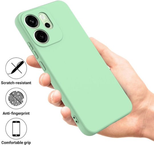 Solid Color Silicone Green Back Cover (Oppo Reno15 Pro 5g)