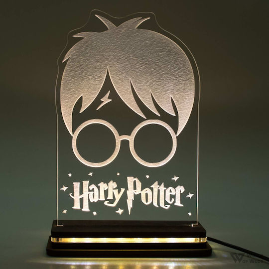World of Wood Led Kids Decorative Lamp Harry Potter Multicolor 22x15cm