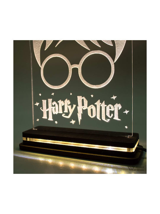 World of Wood Led Kids Decorative Lamp Harry Potter Multicolor 22x15cm