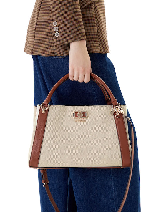 Damen Satchel Tasche Braun