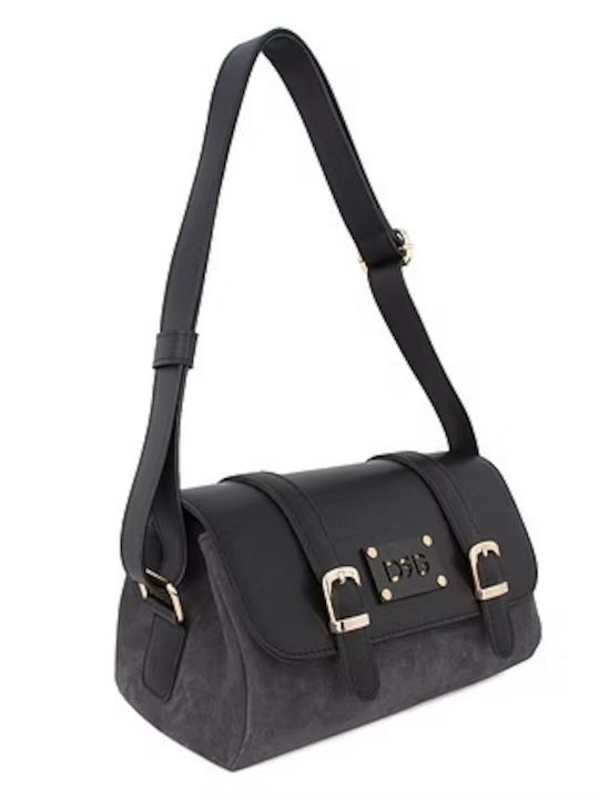 Women's Suede Shoulder Bag Black