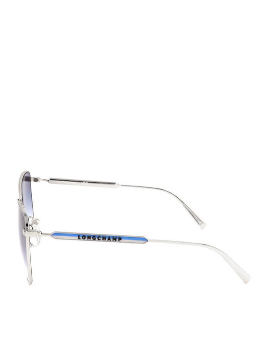Longchamp Women's Sunglasses with Black Plastic Frame and Blue Gradient Lens LO134S 715