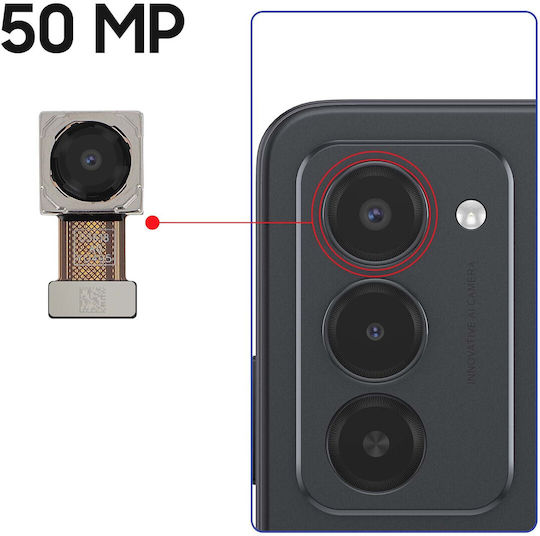 Clappio Main Rear Camera Redmi 15 5g 50mp Wide Angle Black Silver