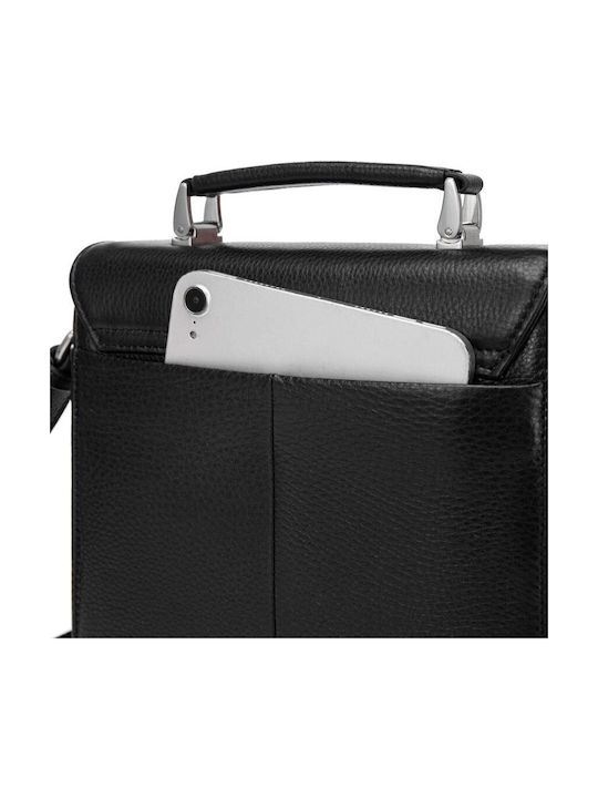 Leder Herren Tasche Schulter / Crossbody Schwarz