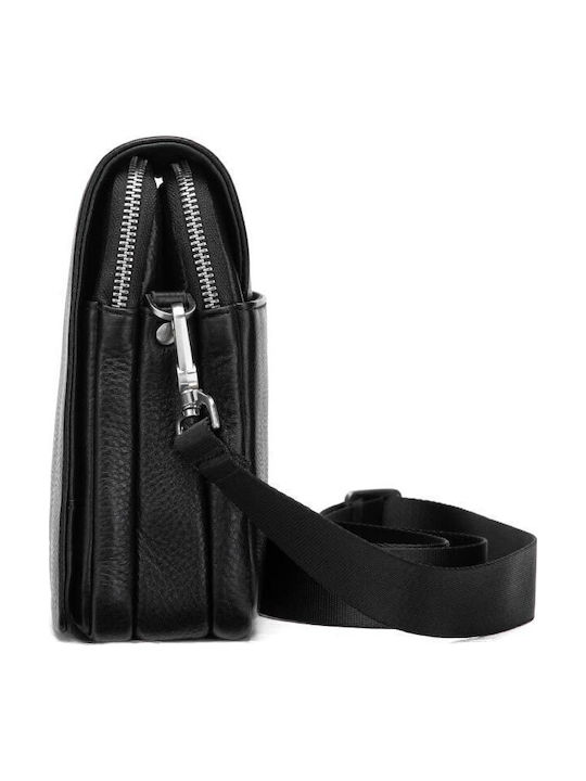 Leder Herren Tasche Schulter / Crossbody Schwarze