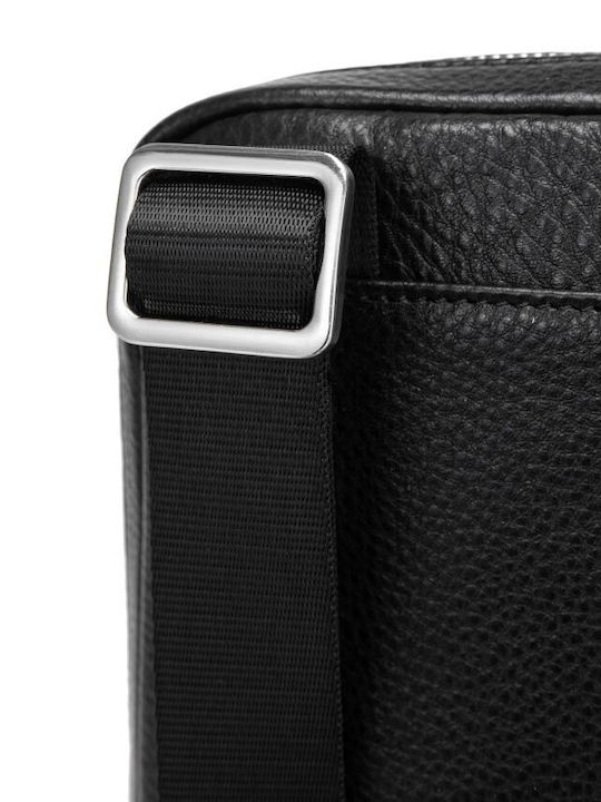 Leather Men's Shoulder / Crossbody Bag Black