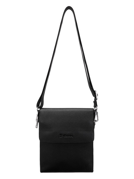 Leder Herren Tasche Schulter / Crossbody Schwarz