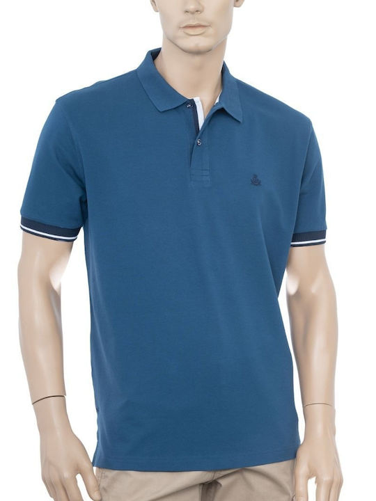 Polo Short Sleeve Blue Navy Blouse
