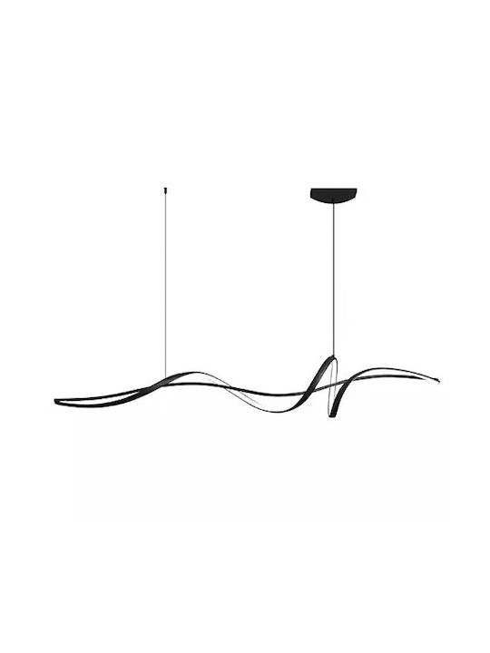 Home Lighting Hängelampe Schwarz 100x22x100cm.
