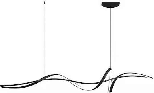 Home Lighting Hängelampe Schwarz 100x22x100cm Home Lighting Hängelampe Schwarz 100x22x100cm