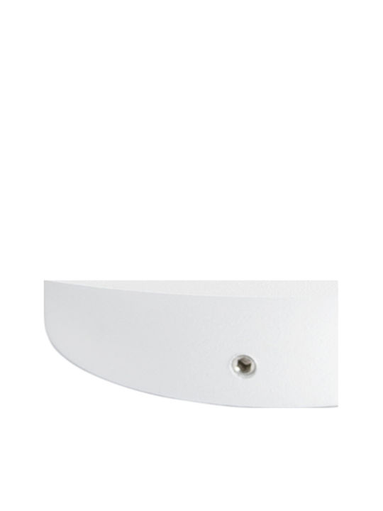 Optonica Επιτοίχια Εξωτερική Πλαφονιέρα LED IP65 12W με Θερμό Λευκό Φως 15x4.6εκ.