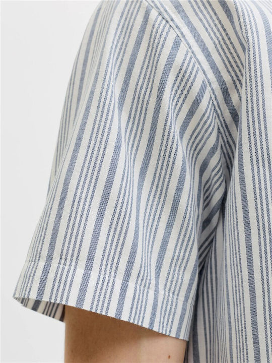 Jack & Jones Βαμβακερό Πουκάμισο Γαλάζιο