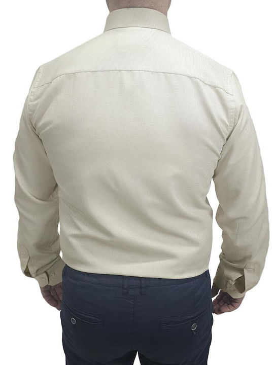 Long Sleeve Shirt in Narrow Fit Beize