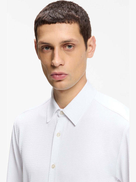 Roan Cămașă Cu Mânecă Lungă Regular Fit White
