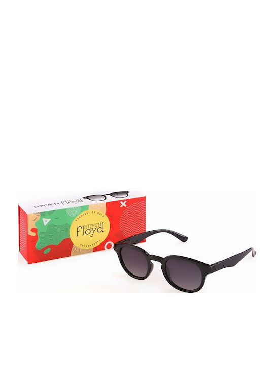 Contacta Women's Sunglasses with Black Plastic Frame and Black Polarized Lens