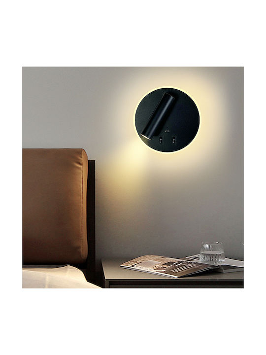 Home Lighting Bonnie Единично LED Топло бяло Спот в Черен Цвят