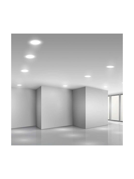 V-TAC Recessed Spot with Integrated LED and Natural White Light 9x9cm. 1pcs