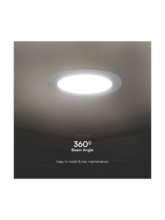 V-TAC Recessed Spot with Integrated LED and Natural White Light 9x9cm. 1pcs