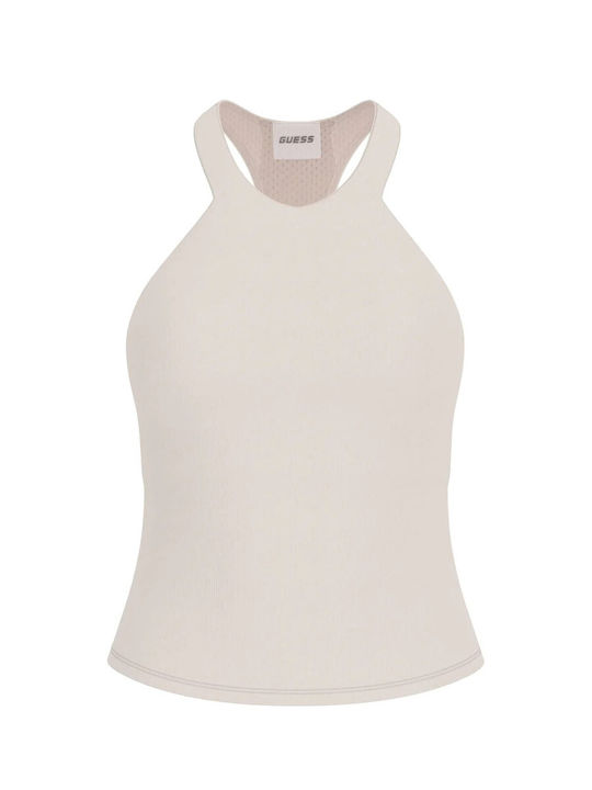 Athleisure Women's Sleeveless Blouse White