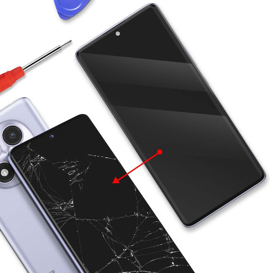 Clappio Full Amoled Screen Redmi Note 14 Pro 4g Touch Glass Chassis Purple
