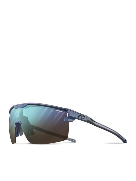Julbo Ultimate Men's Sunglasses with Navy Blue Plastic Frame and Blue Lens J5473632