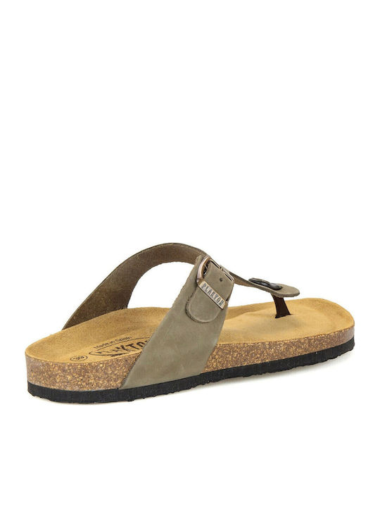 Leather Women's Anatomic Sandals Khaki