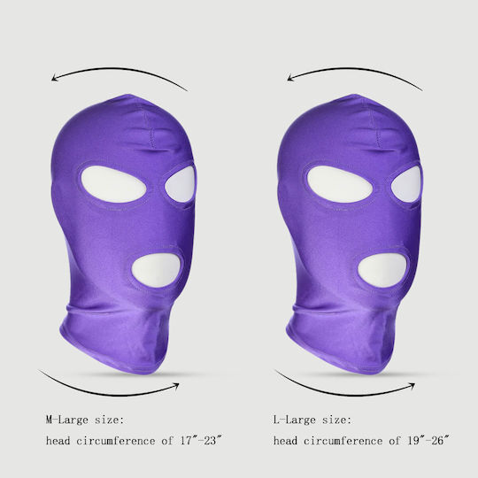 BDSM Μάσκα σε Μωβ Χρώμα
