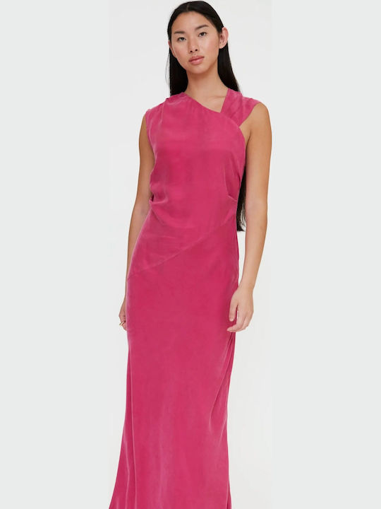 Summer Maxi Dress for Wedding and Christening Fuchsia