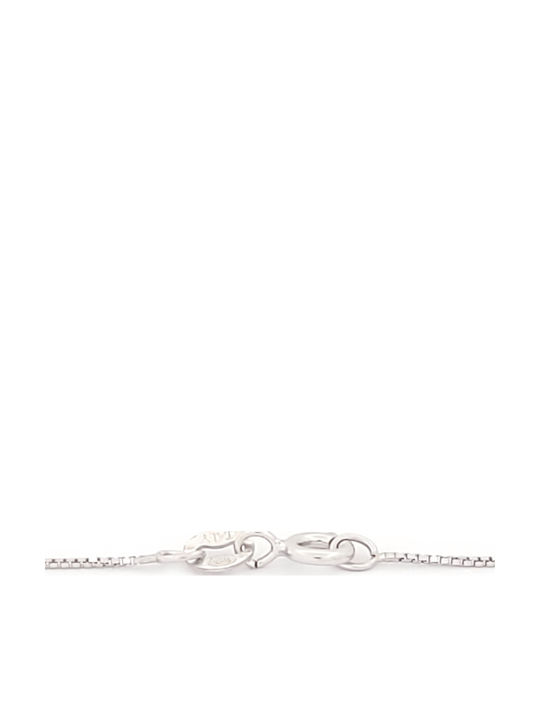 Necklace Moon Silver With Zircon