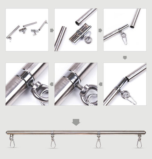 Naughty Toys Spreizer in Silber Farbe
