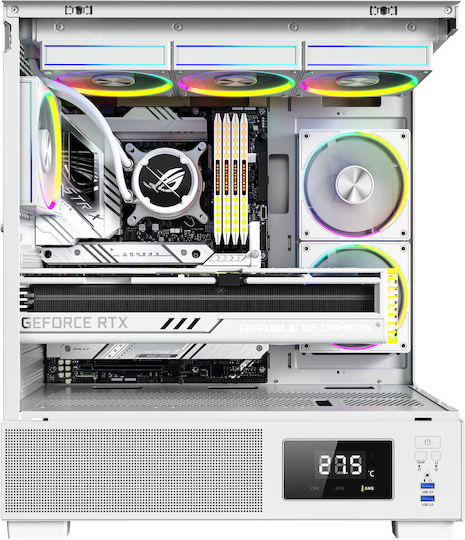 ProGaming Kian Desktop PC (i5-14600KF/32GB DDR4/2TB SSD/GeForce RTX 3050/W11 Home) Alb Gheață